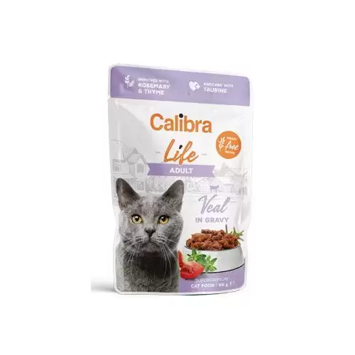 Calibra Cat Life kapsa Adult Veal in gravy 85g