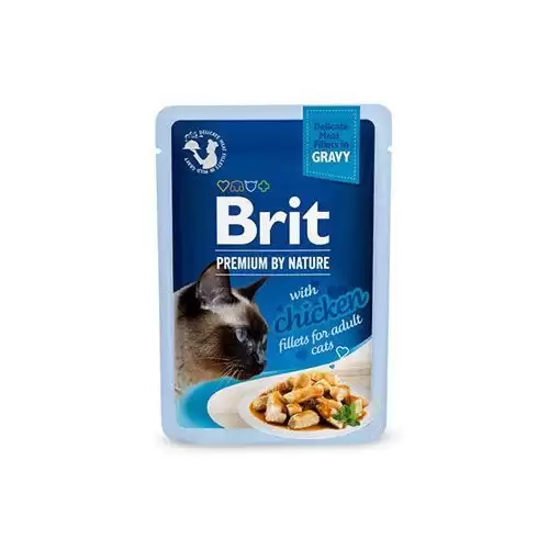 Brit Premium Cat D Fillets in Gravy with Chicken 85g
