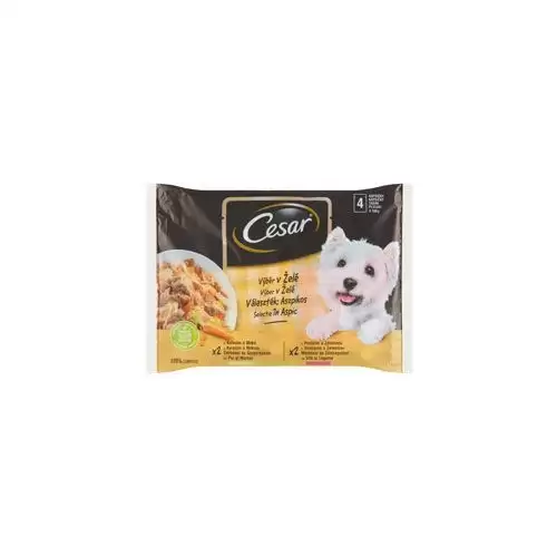 Cesar Selection kapsa výběr v želé 4x100g