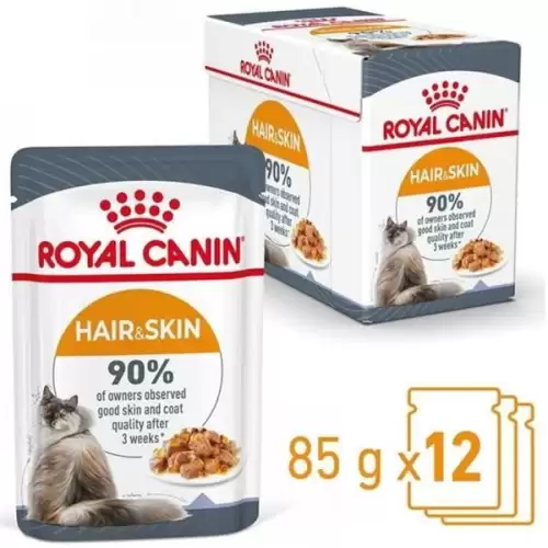 Royal Canin - Feline kaps. Hair&Skin Jelly 12x85 g