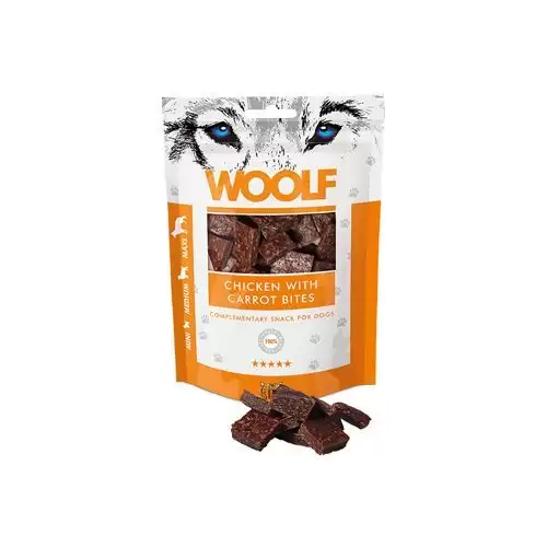 WOOLF Classic poch. Chicken with Carrot Bites 100g