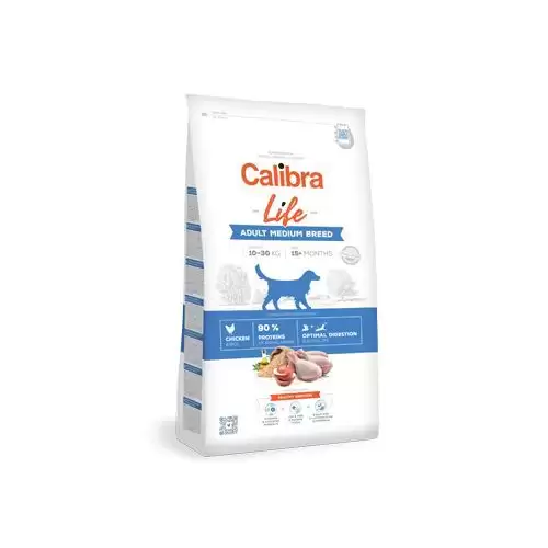 Calibra Dog Life Adult Medium Breed Chicken 2 x 12kg