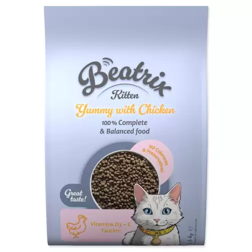Krmivo Beatrix Kitten s kuřecím 1,4kg