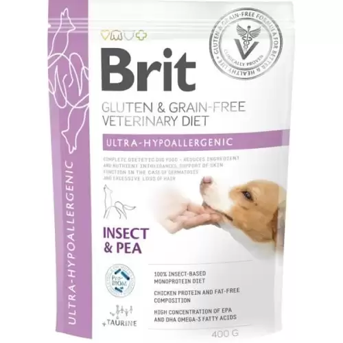 Brit Veterinary Diets Dog  Ultra-hypoallergenic Insect 400 g
