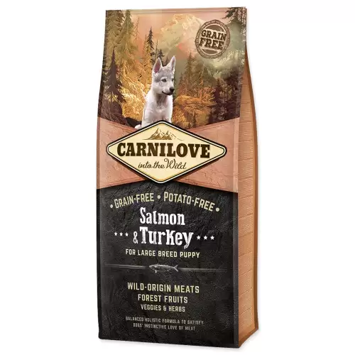 CARNILOVE Salmon & Turkey for Large Breed Puppy 2 x 12kg
