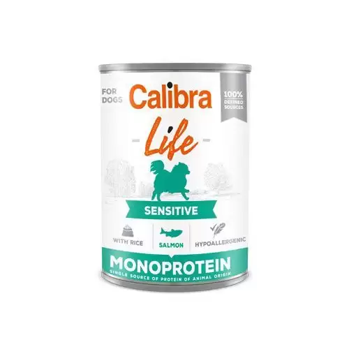 Calibra Dog Life  konz.Sensitive Salmon with rice 400g