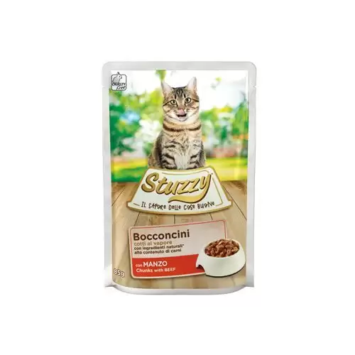 Stuzzy Cat kapsa Adult kousky hovězího 85g