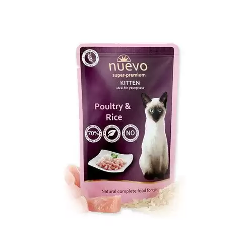 Nuevo kotě kapsa drůbeží s rýží 85g