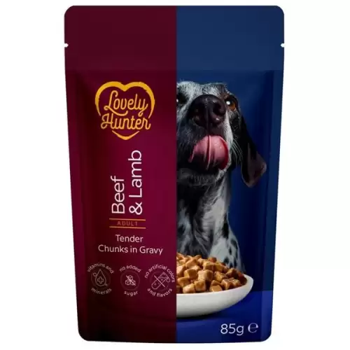  Lovely Hunter Dog kaps. Adult Beef/Lamb 85 g