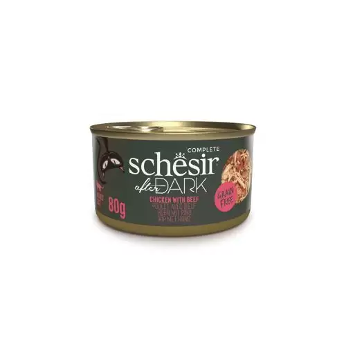 Schesir Cat konz. After Dark Wholefood kuře/hovězí 80g