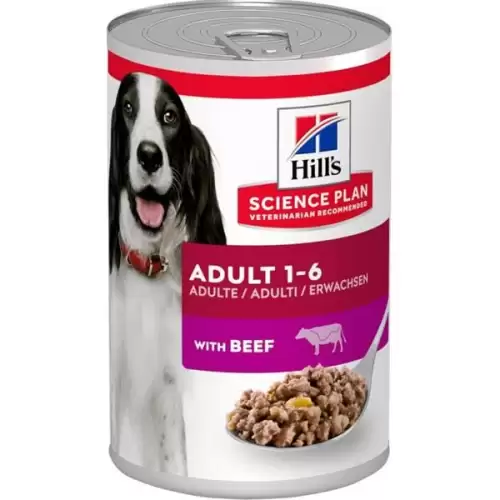  Hill's Science Plan Canine Adult Beef konzerva 370 g