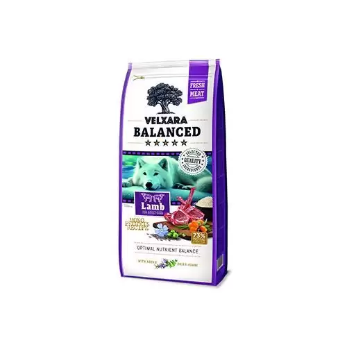 Velxara Balanced FM Dog Adult Monoprot.Lamb&Rice 12kg