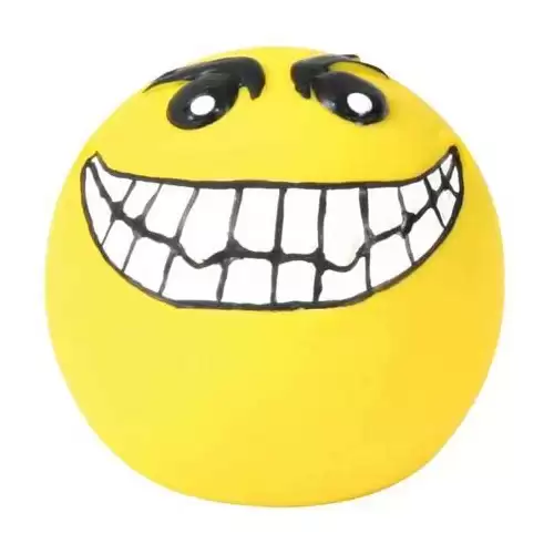 Latexový smajlík míček, žlutý malý plněný  6 cm  