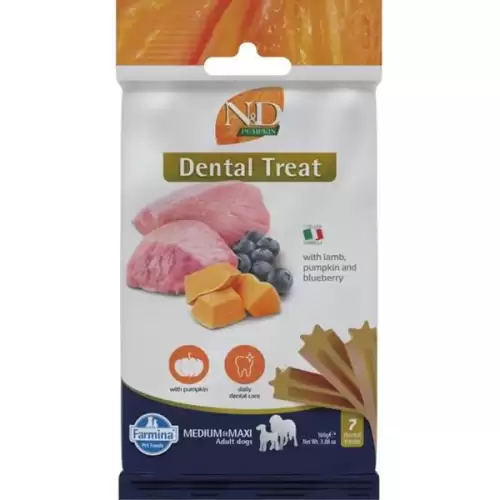  N&D PUMPKIN Dog Dental Snack Lamb Medium & Maxi 100 g