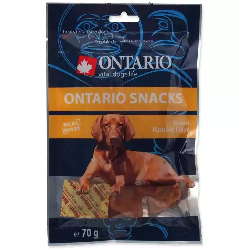 Pochoutka Ontario králík, sušené plátky 70g