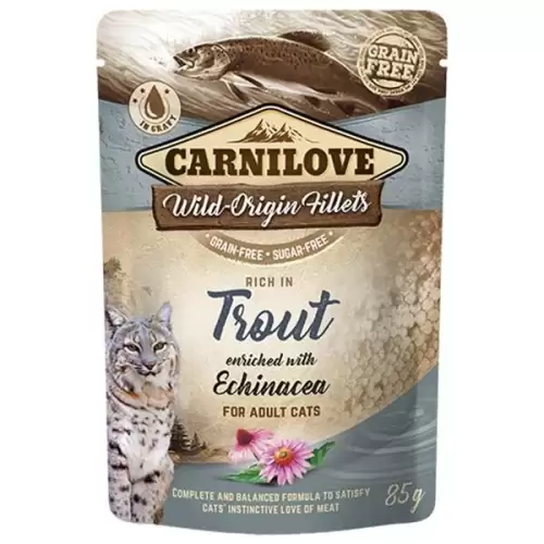  Carnilove Cat kaps. Rich in Trout Enriched with Echinacea 85 g