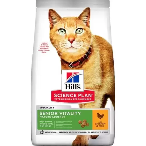  Hill's Science Plan Feline Adult 7+ Senior Vitality Chicken 7 kg