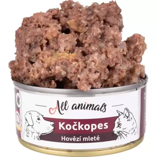  ALL ANIMALS Kočkopes konz. Hovězí mleté 100g