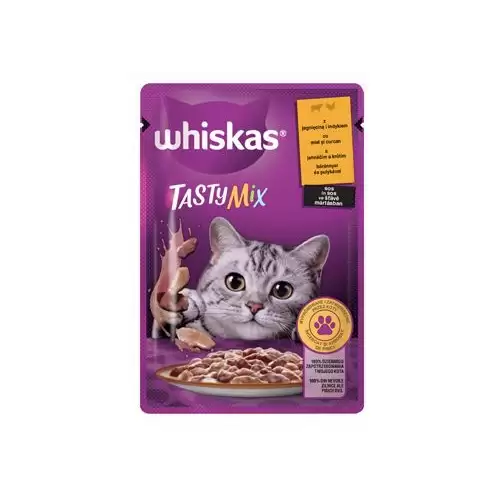 Whiskas kapsa Tasty Mix jehně ve štávě 85g