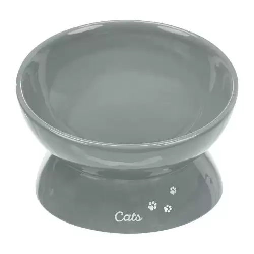 Ergonomická keramická miska XXL, vyvýšená, 0,35l/ o 17cm, šedá