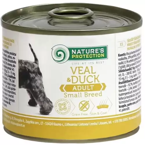  Nature's Protection Dog konz. Small telecí/kachna 200 g