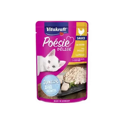 Vitakraft Cat Poésie Déli Sauce Junior kapsička Kuřecí 85g