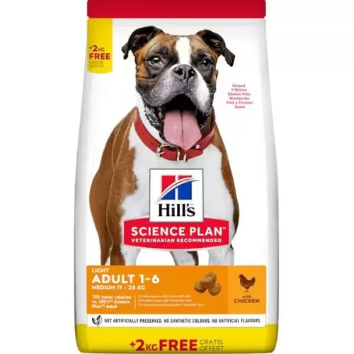  Hill's Science Plan Canine Adult Light Medium Chicken 14 kg