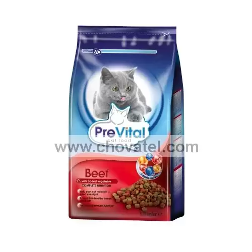 PreVital kočka 1,4kg hovězí se zeleninou