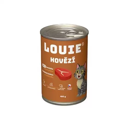 Louie Cat konz. Hovězí s prebiotiky 400g