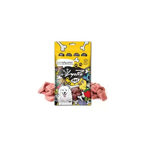 Lyopro Dog poch. mrazem sušené Kuř. kostky s jah. 50g