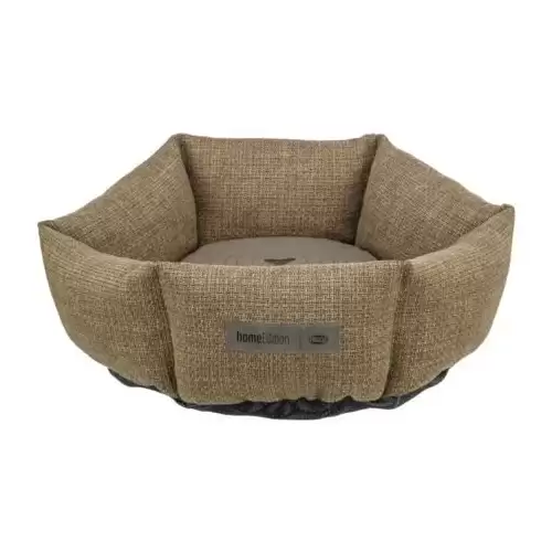 VIVIANA kulatý sametový pelech, o 50 cm, hnědá