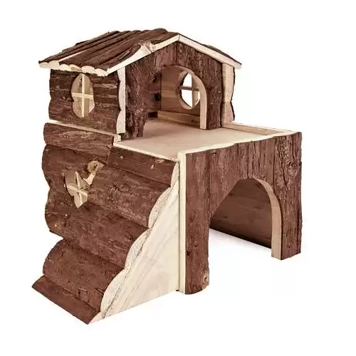 Dřevěný domek BJORK pro křečky, 2 místnosti 31 x 28 x 29 cm 