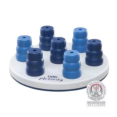 Dog Activity MINI SOLITAIRE, kruh s kuželkami 20 cm