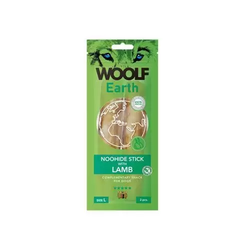 WOOLF Earth poch. NooHide L Sticks with Lamb 85g