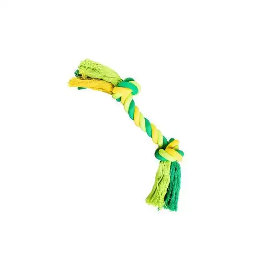 Hračka pes Uzel bavlněný 30cm/140g limet/zelená HipHop