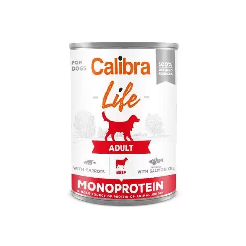 Calibra Dog Life  konz.Adult Beef with carrots 400g