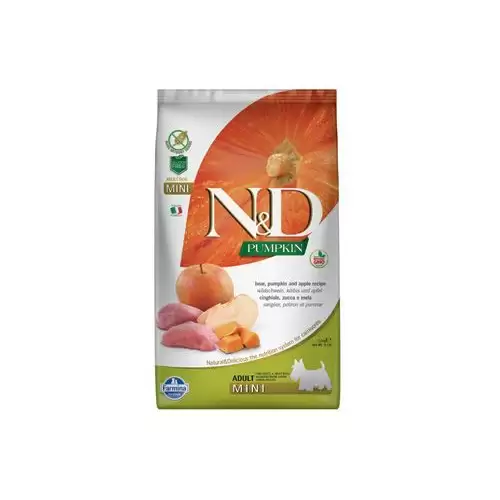 N&D Pumpkin DOG Adult Mini Boar & Apple 7kg