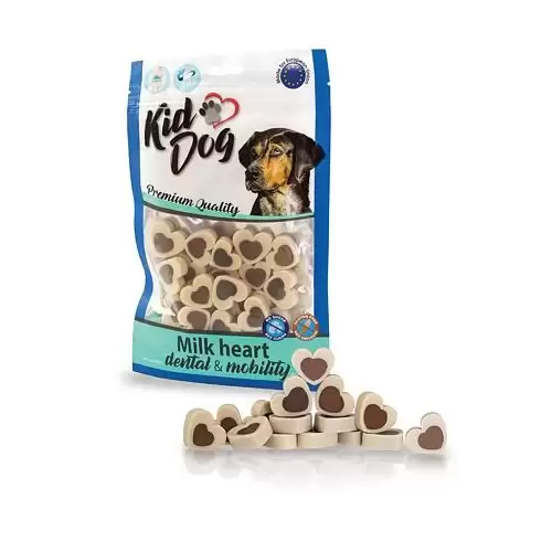 KIDDOG dentální vanilková srdíčka 80 g