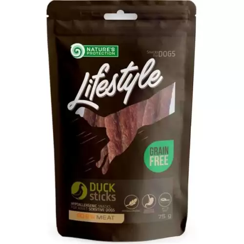  Nature's Protection Dog snack Lifestyle kachní tyčinky 75 g
