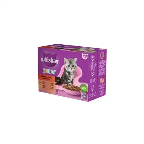 Whiskas kapsa Core Junior klas.výběr ve šťávě 12x85g