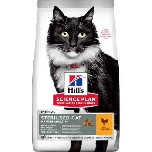  Hill's Science Plan Feline Mature Adult 7+ Sterilised Chicken 3 kg