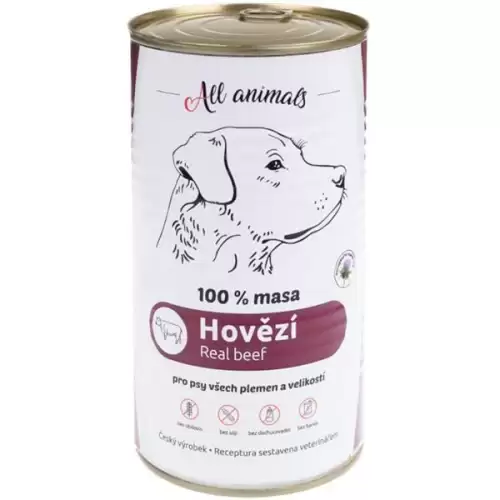  ALL ANIMALS konz. pro psy hovězí mleté 1200g