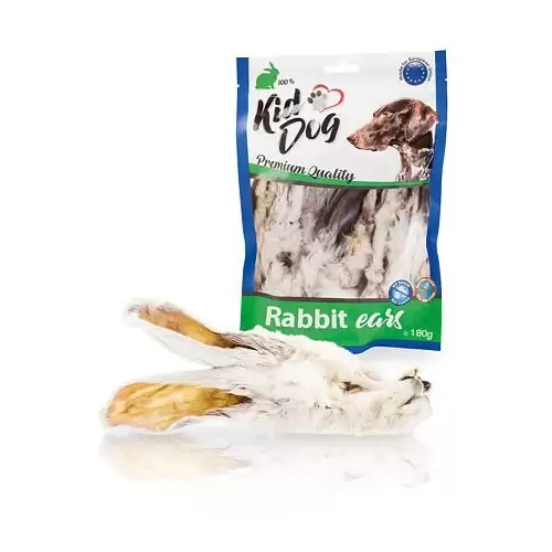 KIDDOG králičí uši se srstí 180 g