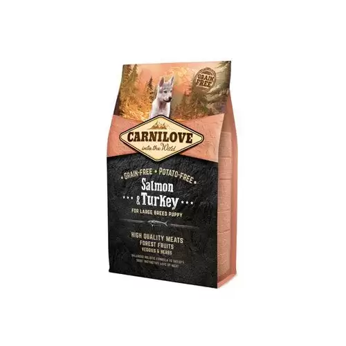Carnilove Dog Salmon & Turkey for LB Puppies 4kg