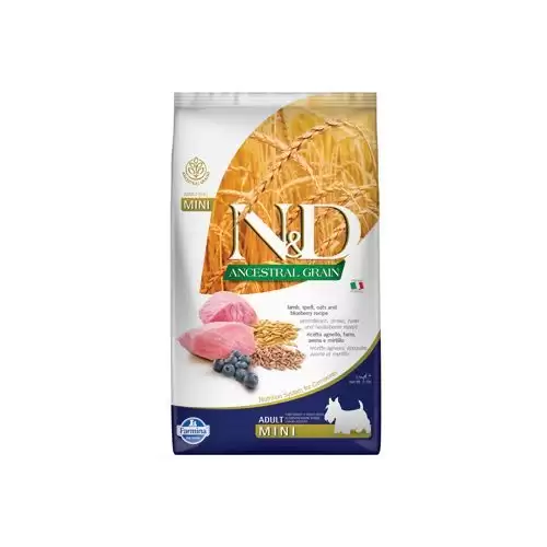 N&D LG DOG Adult Mini Lamb & Blueberry 2,5kg