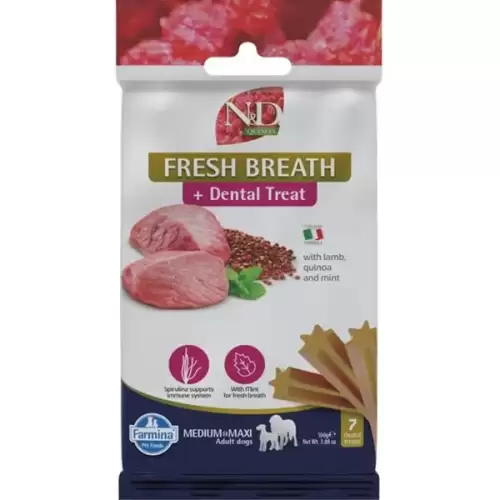  N&D QUINOA Dog Dental Snack Fresh Breath Medium & Maxi 100 g