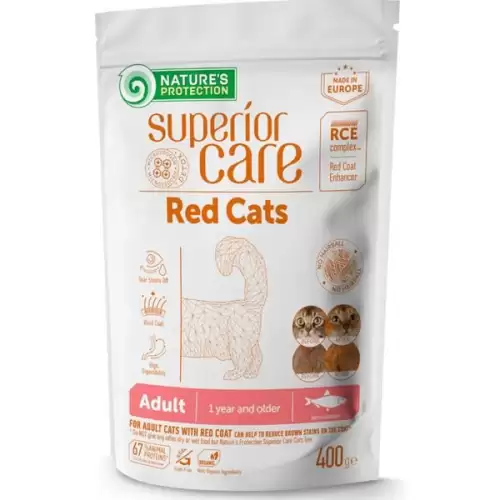  Nature's Protection Cat Dry Superior Care Red Adult GF Herring 400 g