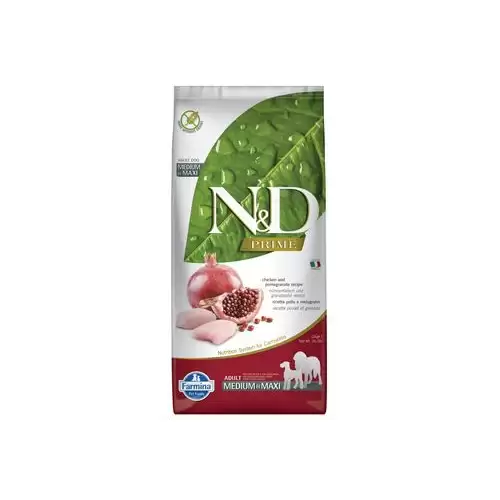 N&D PRIME DOG Adult M/L Chicken & Pomegranate 12kg