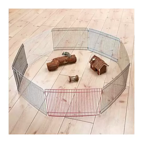 Kovová ohrádka, barvená pro malé hlodavce 8 dílů 34 x 23 cm, o 86 cm