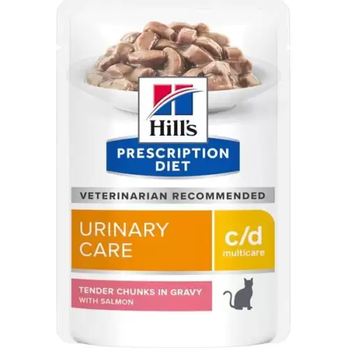  Hill's Prescription Diet Feline c/d kapsička Multicare Salmon 12 x 85 g